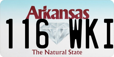 AR license plate 116WKI
