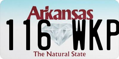 AR license plate 116WKP