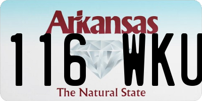 AR license plate 116WKU
