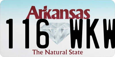 AR license plate 116WKW