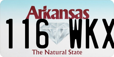 AR license plate 116WKX