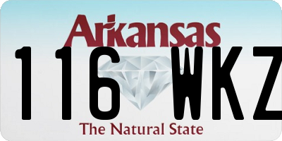 AR license plate 116WKZ