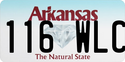 AR license plate 116WLC