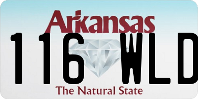 AR license plate 116WLD