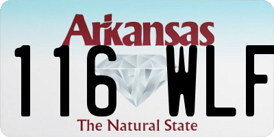 AR license plate 116WLF