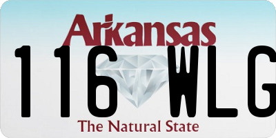 AR license plate 116WLG