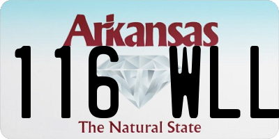 AR license plate 116WLL