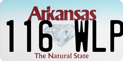 AR license plate 116WLP