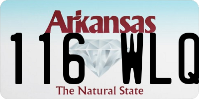 AR license plate 116WLQ