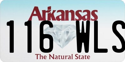 AR license plate 116WLS