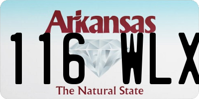 AR license plate 116WLX