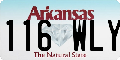 AR license plate 116WLY