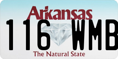 AR license plate 116WMB