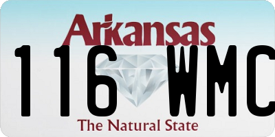 AR license plate 116WMC