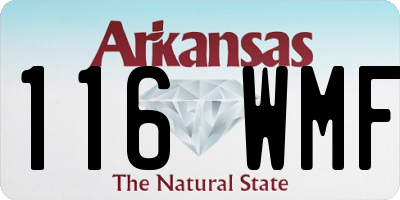 AR license plate 116WMF