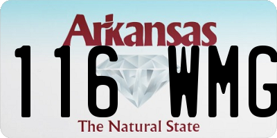 AR license plate 116WMG