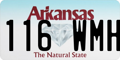 AR license plate 116WMH