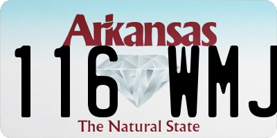 AR license plate 116WMJ