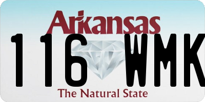 AR license plate 116WMK