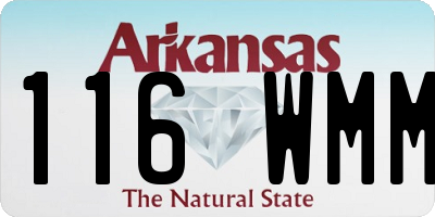 AR license plate 116WMM