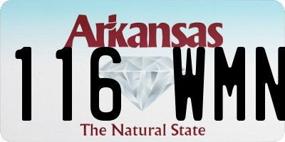 AR license plate 116WMN
