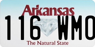 AR license plate 116WMO