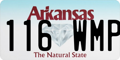 AR license plate 116WMP