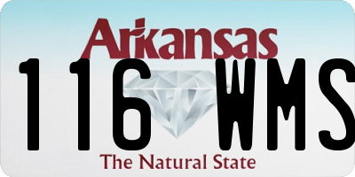 AR license plate 116WMS