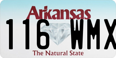 AR license plate 116WMX