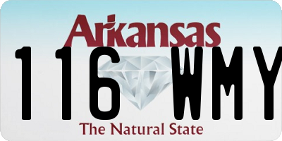 AR license plate 116WMY