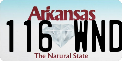 AR license plate 116WND