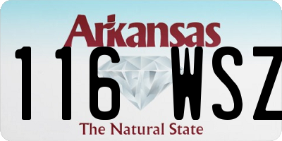 AR license plate 116WSZ
