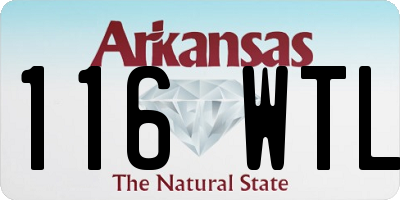 AR license plate 116WTL