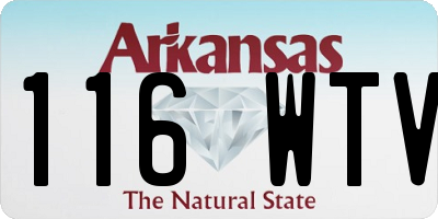 AR license plate 116WTV