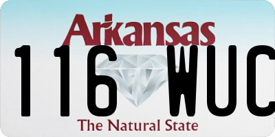 AR license plate 116WUC