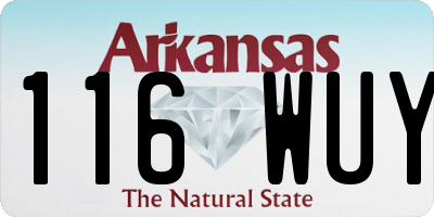 AR license plate 116WUY