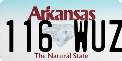 AR license plate 116WUZ