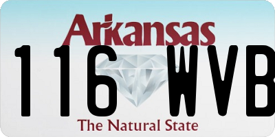 AR license plate 116WVB