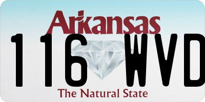 AR license plate 116WVD
