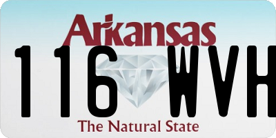 AR license plate 116WVH