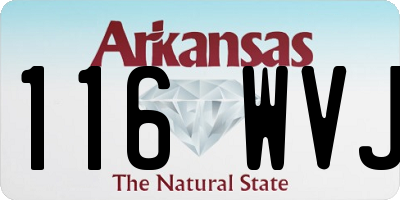 AR license plate 116WVJ