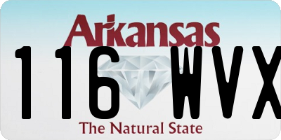 AR license plate 116WVX