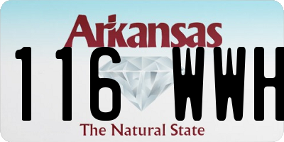 AR license plate 116WWH