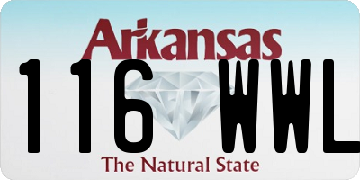 AR license plate 116WWL