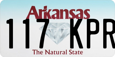 AR license plate 117KPR