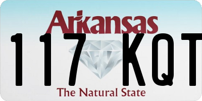 AR license plate 117KQT
