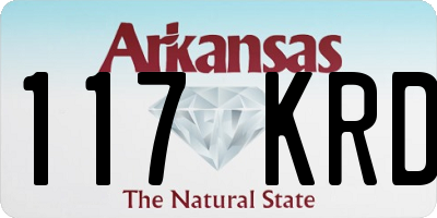 AR license plate 117KRD