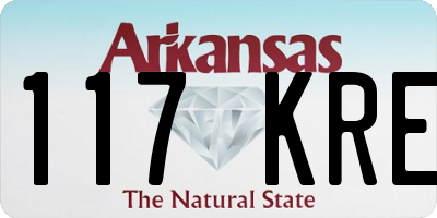 AR license plate 117KRE