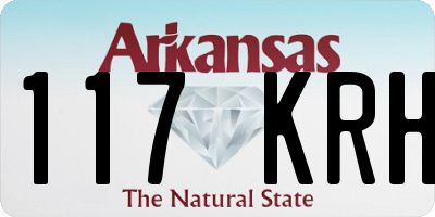 AR license plate 117KRH