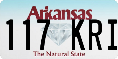 AR license plate 117KRI